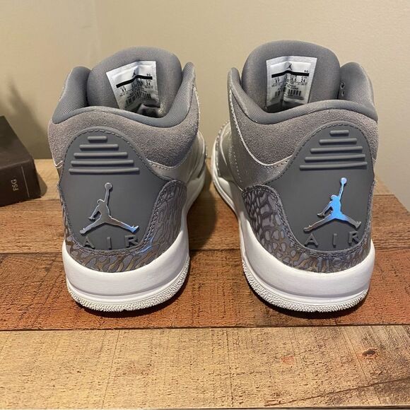 Jordan 3 Retro Premium Heiress Metallic Silver GS6/ W7 - Picture 6 of 9
